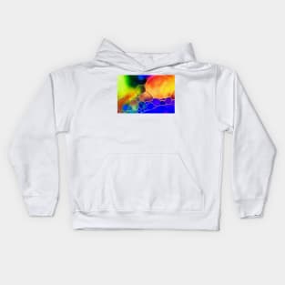 Jewel Tones - Oil and Water Kids Hoodie